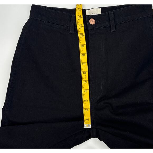 B44 Doen Lena High Rise Vintage Straight Jeans Black Womens 28 Old Money - Picture 9 of 13